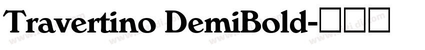 Travertino DemiBold字体转换
